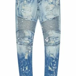 MENS JEANS Denim DEMNA PAINTER JEAN-WHITE