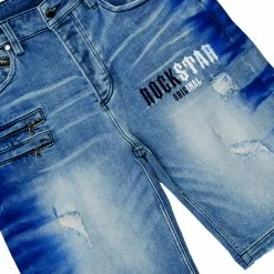 Best Sale ⭐ MENS SHORT SETS MURATI T-SHIRT/DENIM SHORT SET-NAVY ❤️ 6 MENS SHORT SETS MURATI T-SHIRT/DENIM SHORT SET-NAVY