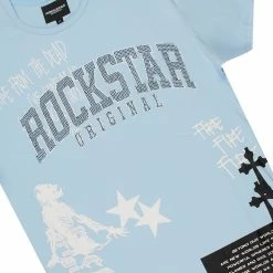 MENS TRACK SETS DENNIS T-SHIRT TRACK SET-LIGHT BLUE