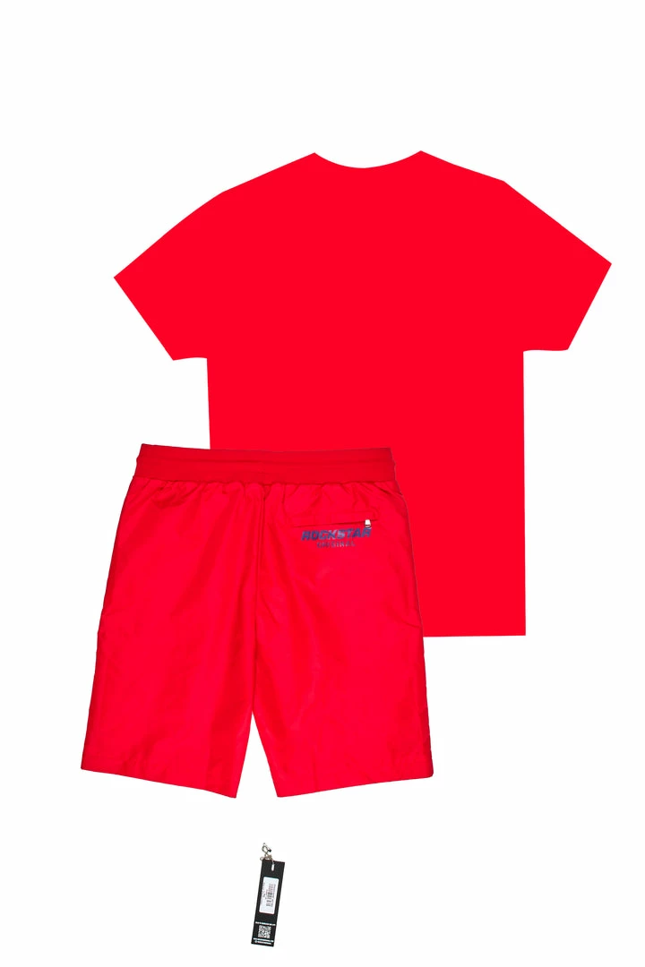 Outlet 🛒 MENS SHORT SETS DENZIEN SHORT SET-RED Track Sets 💯 4 MENS SHORT SETS DENZIEN SHORT SET-RED Track Sets