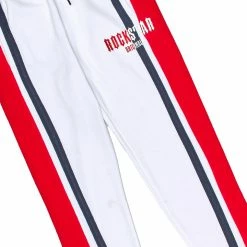 MENS TRACK SETS DEPP T-SHIRT/JOGGER SET-WHITE/NAVY