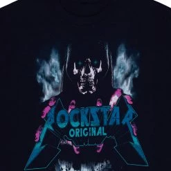 MENS TEES DEVERAUX GRAPHIC T-SHIRT-NAVY Tops