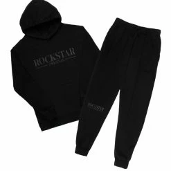 MENS TRACK SETS DIMITRI HOODIE TRACKSET-BLACK
