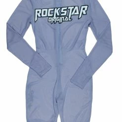 WOMENS ROMPERS & JUMPSUITS Best Seller DIXIE MESH ROMPER-CHAMBRAY BLUE