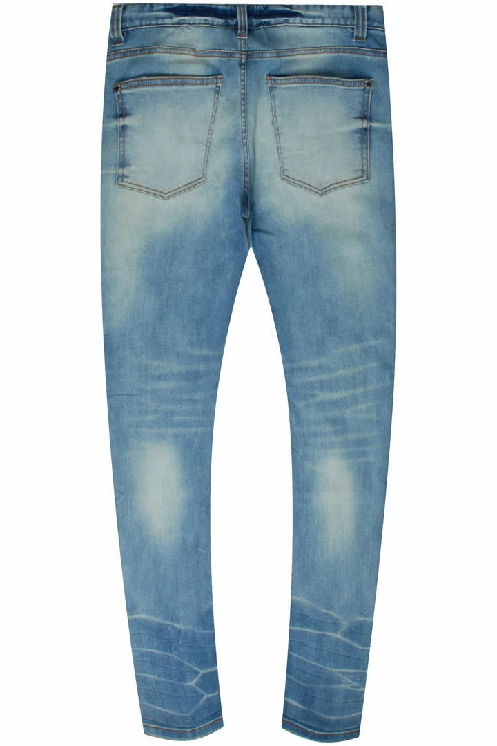 Best Sale ⭐ MENS 👖 JEANS Denim DOE 5 POCKET JEAN-MEDIUM WASH ❤️ 3 MENS JEANS Denim DOE 5 POCKET JEAN-MEDIUM WASH