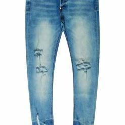 MENS JEANS Denim DOE 5 POCKET JEAN-MEDIUM WASH