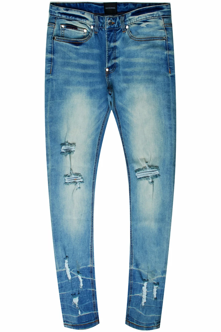 Best Sale ⭐ MENS 👖 JEANS Denim DOE 5 POCKET JEAN-MEDIUM WASH ❤️ 1 MENS JEANS Denim DOE 5 POCKET JEAN-MEDIUM WASH