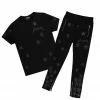 MENS TRACK SETS DOMINIC T-SHIRT TRACK SET-BLACK