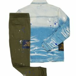 Best deal 👏 MENS TRACK SETS DOUG DENIM JACKET/TRACKPANT SET-OLIVE ⭐ 11 MENS TRACK SETS DOUG DENIM JACKET/TRACKPANT SET-OLIVE