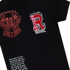 MENS TRACK SETS DRAX T-SHIRT/TRACK PANT SET-BLACK/RED