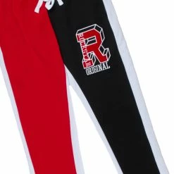 MENS TRACK SETS DRAX T-SHIRT/TRACK PANT SET-BLACK/RED