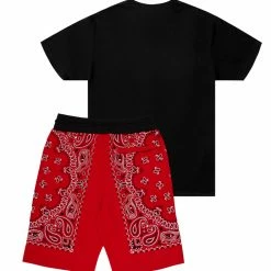 MENS SHORT SETS DURK GRAPHIC SHORT SET-BLACK/RED