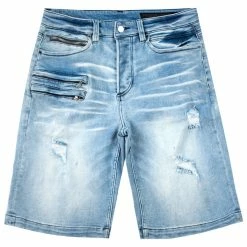 MENS SHORTS DAG WASH DENIM SHORT- BLUE