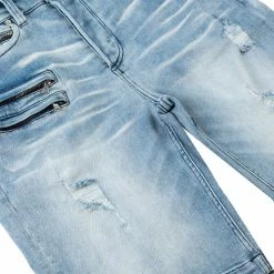 MENS SHORTS DAG WASH DENIM SHORT- BLUE