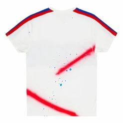 MENS TEES Tops ELLIS PAINTER T-SHIRT-WHITE/RED