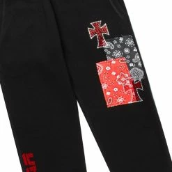 MENS TRACK SETS ENOC DENIM JACKET/TRACKPANT SET-BLACK