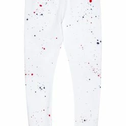 MENS PANTS Track Sets EVERETT TRACK PANT-WHITE/RED
