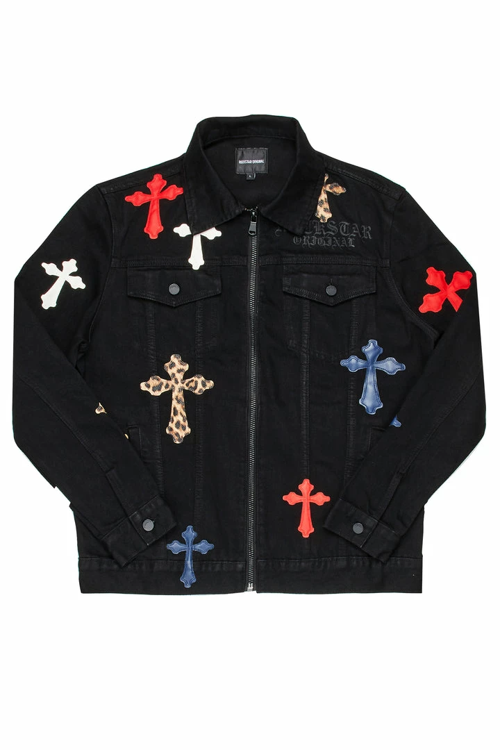 Top 10 👍 MENS DENIM JACKETS EXO PATCHWORK JACKET- BLACK MULTI 🛒 2 MENS DENIM JACKETS EXO PATCHWORK JACKET- BLACK MULTI