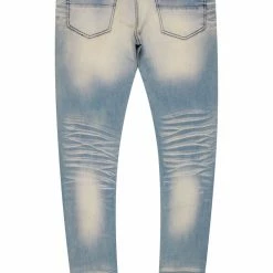 MENS JEANS Denim EXO PATCHWORK JEAN- BLUE MULTI