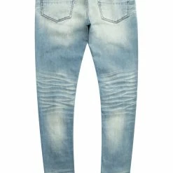 MENS JEANS Denim EXO PATCHWORK JEAN- BLUE