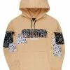 MENS HOODIES & SWEATSHIRTS Tops EXON BANDANA HOODIE-TAN