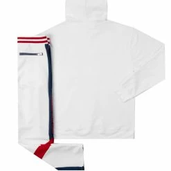 MENS TRACK SETS ELLIS HOODIE TRACK SET-WHITE