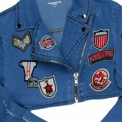 WOMENS JACKETS FAHARI DENIM JACKET-LIGHT WASH Best Seller