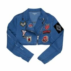 WOMENS JACKETS FAHARI DENIM JACKET-LIGHT WASH Best Seller