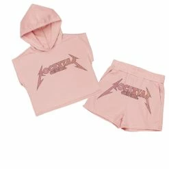 WOMENS SHORT SETS FALLON SHORT SET-PINK