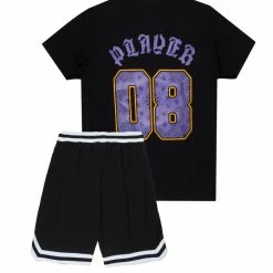 MENS SHORT SETS Track Sets FENRITH T-SHIRT/SHORT SET-BLACK