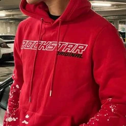 MENS HOODIES & SWEATSHIRTS Fidel Painter Hoodie (Red) Tops