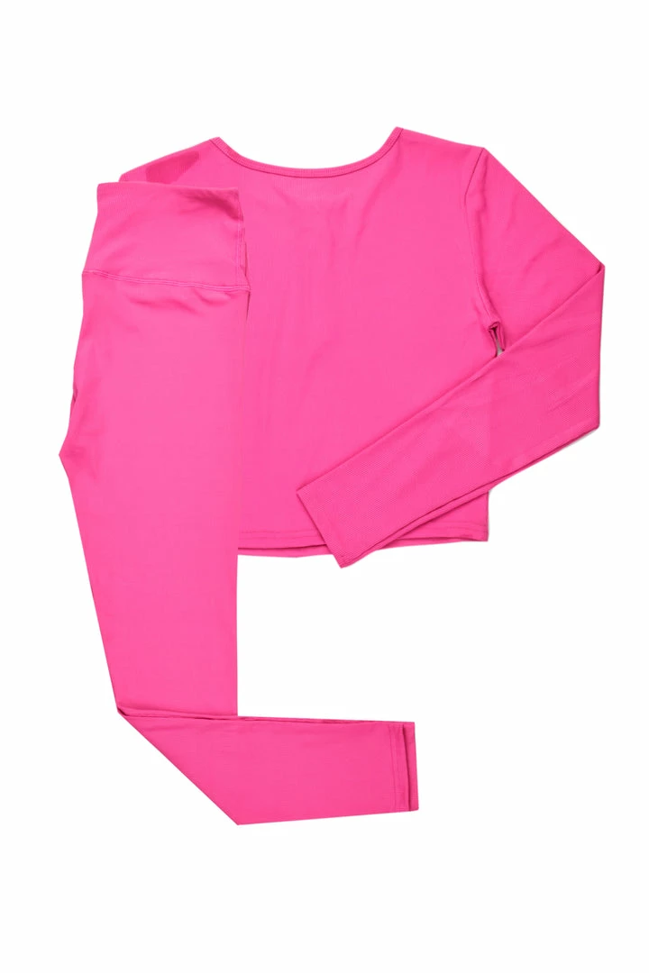 Best Pirce ✨ WOMENS ACTIVEWEAR FINLEY RIBBED ACTIVE SET-PINK 👍 13 WOMENS ACTIVEWEAR FINLEY RIBBED ACTIVE SET-PINK