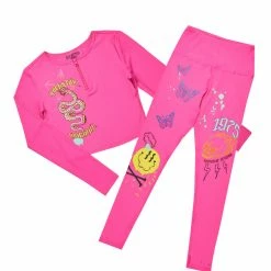 Best Pirce ✨ WOMENS ACTIVEWEAR FINLEY RIBBED ACTIVE SET-PINK 👍 22 WOMENS ACTIVEWEAR FINLEY RIBBED ACTIVE SET-PINK