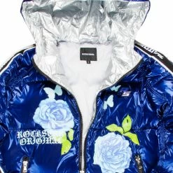 New ⌛ WOMENS OUTERWEAR FLORA PUFFER JACKET-BLUE 👏 6 WOMENS OUTERWEAR FLORA PUFFER JACKET-BLUE
