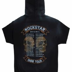 MENS HOODIES & SWEATSHIRTS FURY SHORT SLEEVE HOODIE-BLACK Tops