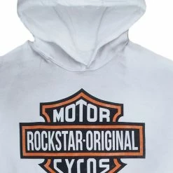 MENS HOODIES & SWEATSHIRTS FURY SHORT SLEEVE HOODIE-WHITE
