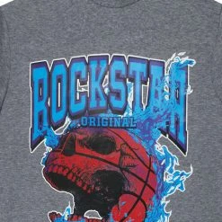 MENS TEES Tops GAIUS GRAPHIC T-SHIRT-HEATHER GREY