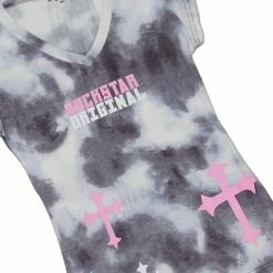 WOMENS ACTIVE SHORT SETS GIANA TIE DYE BIKE SHORT SET-GREY