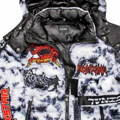 MENS OUTERWEAR Jackets & Outerwear GIOVAN PUFFER JACKET- BLK/WHT