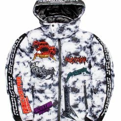 MENS OUTERWEAR Jackets & Outerwear GIOVAN PUFFER JACKET- BLK/WHT