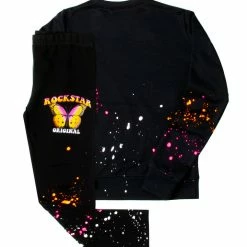 GIRLS TRACK SETS GIRLS MARIPOSA SET-ORANGE/PINK New Arrivals