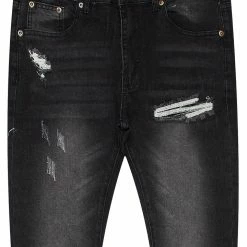 MENS JEANS GREYSON 5 POCKET JEAN-BLACK WASH Denim
