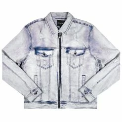 MENS DENIM JACKETS GEGE DENIM JACKET- LT WASH