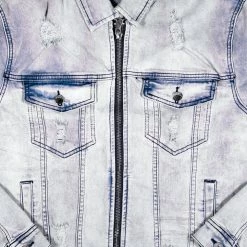 MENS DENIM JACKETS GEGE DENIM JACKET- LT WASH
