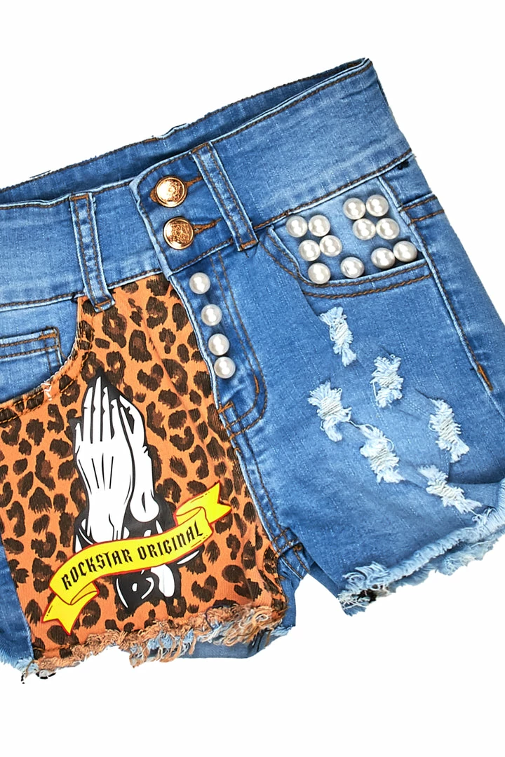 Cheapest 💯 GIRLS DENIM SET New Arrivals 👧 Girls Claudia White Denim Short Set ⭐ 2 GIRLS DENIM SET New Arrivals Girls Claudia White Denim Short Set