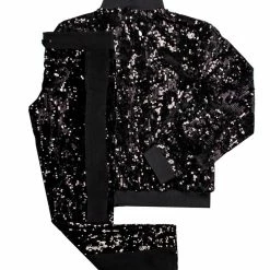 WOMENS TRACK SETS GLIMMER TRACKSET-BLACK