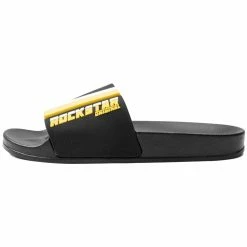 BOYS ACCESSORIES KIDS GODFREY SLIDES-BLK/YELLOW New Arrivals