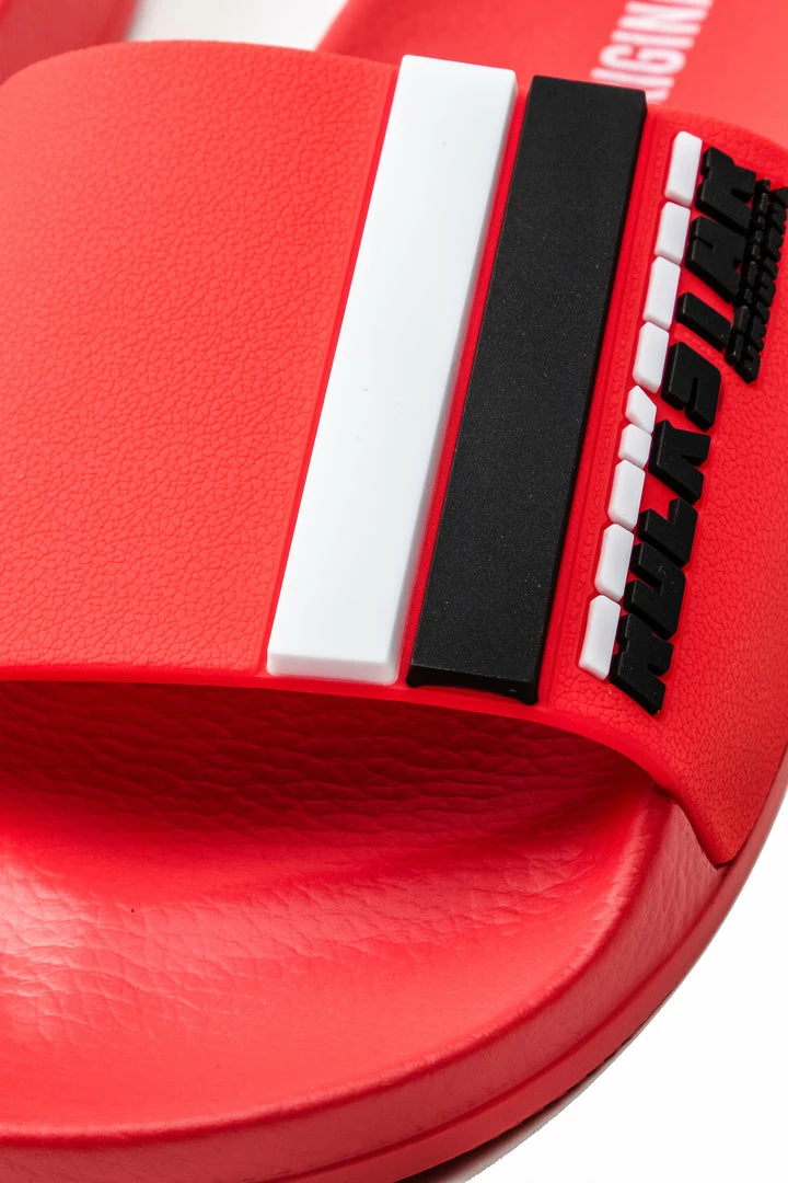 Best Sale 😀 MENS ACCESSORIES GODFREY SLIDES- RED 🔥 4 MENS ACCESSORIES GODFREY SLIDES- RED