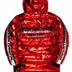 MENS OUTERWEAR Jackets & Outerwear HAYES MID-LENGTH PUFFER JACKET- METALLIC RED