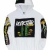 MENS HOODIES & SWEATSHIRTS Tops HAZE PATCHWORK HOODIE-WHITE